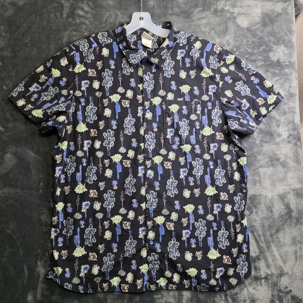 The North Face Baytrail Pattern Mens Short Sleeve Shirt Sz XXL